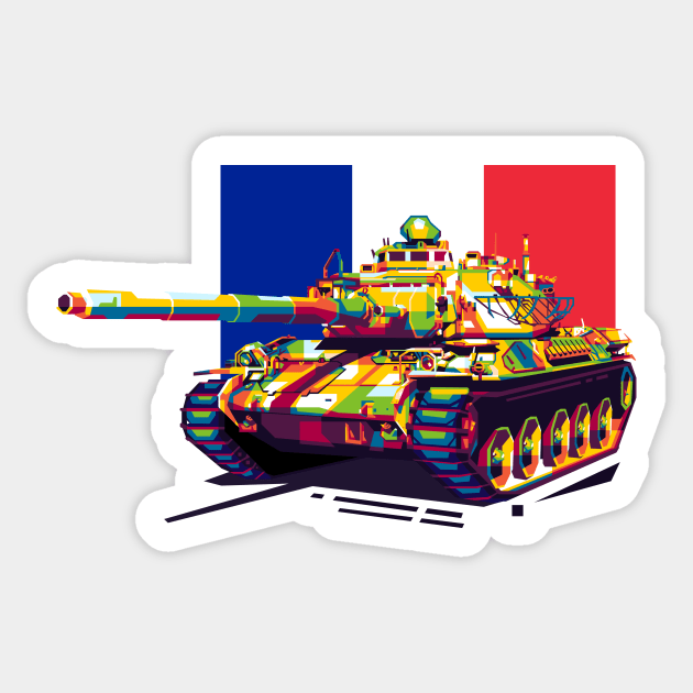 AMX-30 France MBT Sticker by wpaprint